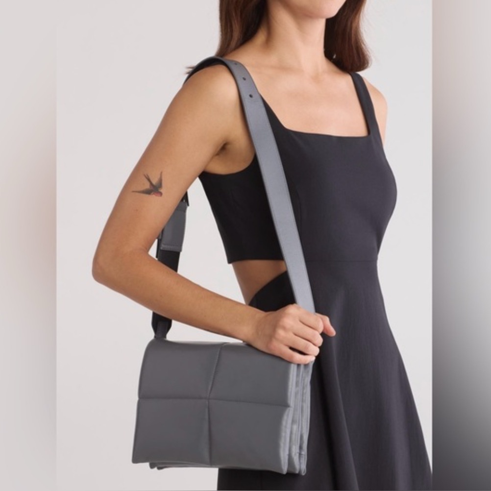 All Saints Vittoria Quilted Leather Shoulder Bag